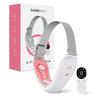 Belleskin by MAXGROOM M-170 EMS LED Gesichts- und Kinnmassagegerät – Weiß