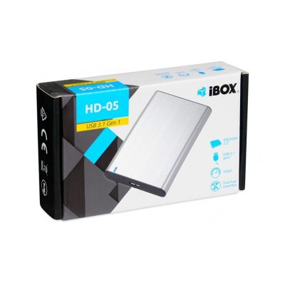 8. I-BOX HD-05 Externes Gehäuse 2,5" USB 3.1 Gen.1 Grau