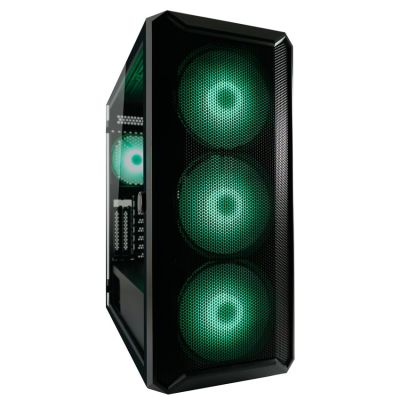 3. LC-Power Gaming 804B – Midi-Tower – PC-Gehäuse – ATX – Micro-ATX – Mini-ITX – Metall – Kunststoff – Gehärtetes Glas – 16 cm