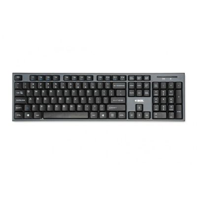 4. Tastatur- und Mausset IBOX DESKTOP PRO KIT IKMS606W (USB 2.0; (US); schwarz; optisch; 1200 DPI)