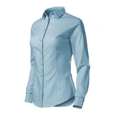4. Malfini Style LS W MLI-22915 Hemd blau