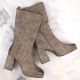 11. Jezzi W JEZ416B khakifarbene isolierte Stiefeletten mit Gummiband