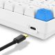 7. Sharkoon SKILLER SGK50 S3 PBT Gaming-Tastatur USB QWERTZ Deutsch Weiß