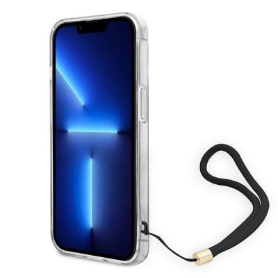 5. Guess GUOHCP14MH4STW iPhone 14 Plus 6,7 "braun / braunes Hardcase 4G Print Strap