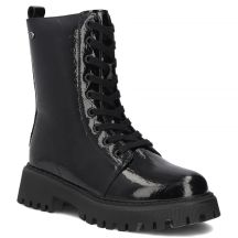 Damen-Ankle-Boots aus Lackleder, schwarz, Filippo DBT8288