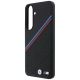 6. BMW M Tricolor Metal Logo MagSafe Hülle für Samsung Galaxy S26 FE – Schwarz