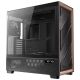 2. Antec FLUX PRO Full Tower Schwarz, Holz