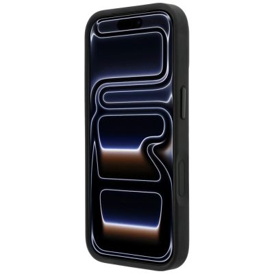 5. Mercedes Leder-Mesh-Hülle mit Bow Line MagSafe für iPhone 18 Pro / 17 Pro – Dunkelgrau