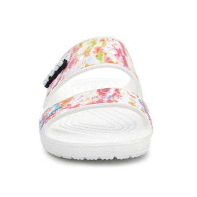 3. Crocs Classic Tie Dye Graphic Sandal W 207283-928 Flip-Flops