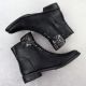 14. Damen-Stiefeletten mit Blumenmuster, schwarz, Jezzi ASA62-16