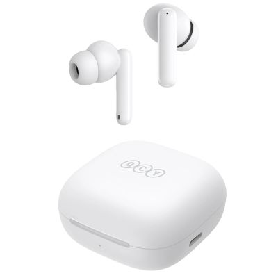 2. QCY T13 In-Ear-Kopfhörer mit ANC, IPX5, Bluetooth 5.3 – Weiß