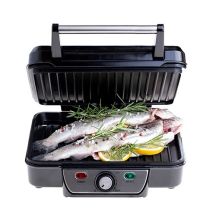 Mesko MS 3050 Kontaktgrill, 1800 W, Schwarz/Edelstahl