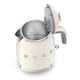 36. SMEG KLF05CREU Mini-Creme-Wasserkocher mit 0,8 l Fassungsvermögen