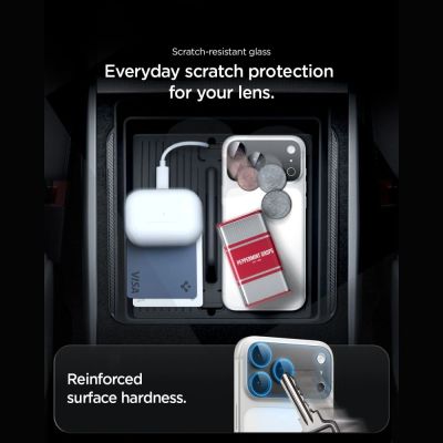 9. Spigen Optik Pro XL Glas.tR EZ Fit Displayschutzfolie aus gehärtetem Glas für iPhone 18 Pro – Dunkelgrau