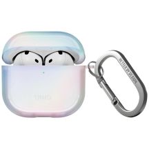 Uniq Iridescia Hülle für AirPods 4 Hang Case - Holoweiß