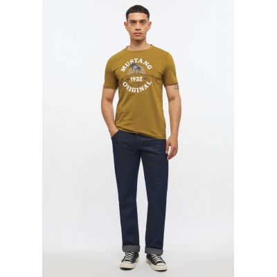 4. Mustang Alex C Print T-Shirt M 1012520 6370