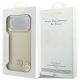 8. Guess Grained Strass Logo MagSafe Hülle für iPhone 17 Pro Max - Beige