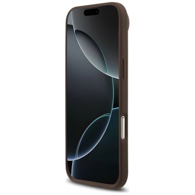 5. Guess 4G Circle Classic Logo MagSafe Hülle für iPhone Air - braun