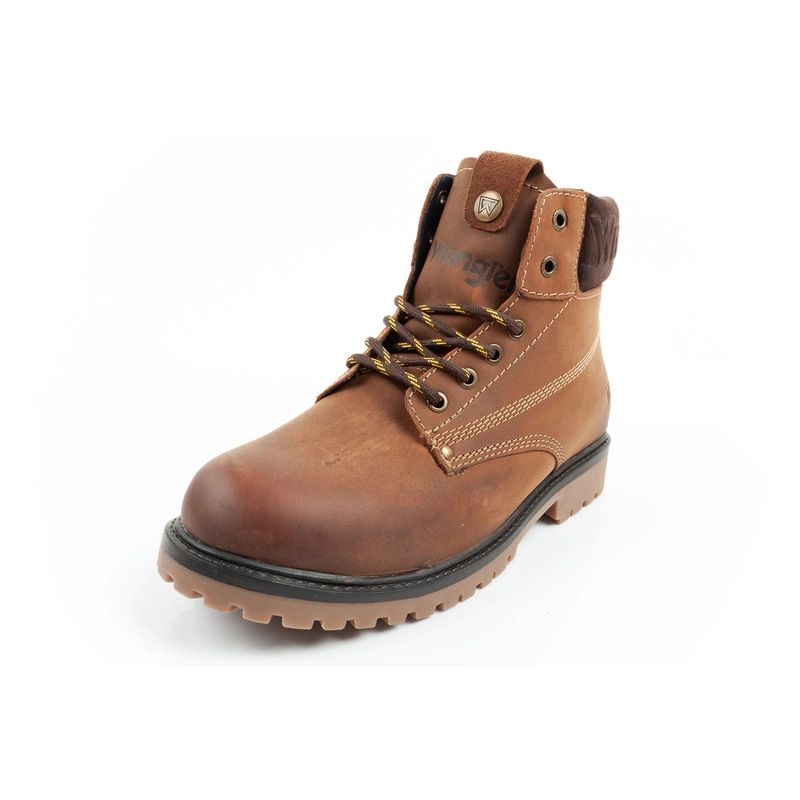 3. Wrangler Arch Herrenschuhe Chelsea Boots elegante Stiefeletten Naturleder Braun
