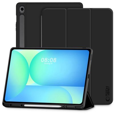 2. TechProtect SmartCase Pen Hülle für Samsung Galaxy Tab S10 FE+ 13.1 X620 / X626B - Schwarz
