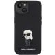 3. Karl Lagerfeld Silikon Ikonik Metal Pin Hülle für iPhone 15 Plus / 14 Plus – Schwarz