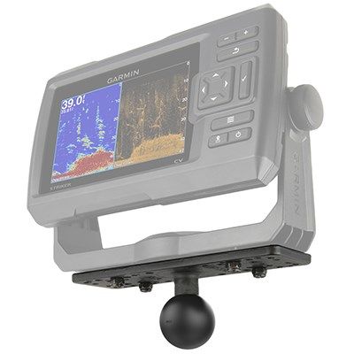 2. RAM MOUNT Universalfuß mit Kugel für Echolot, RAM-111BU