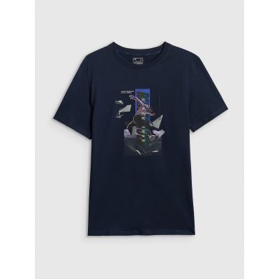 8. Herren-T-Shirt mit Aufdruck, regulär, Größe 4F 4FRSS26TTSHM3659-31S
