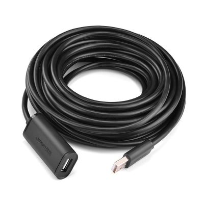 4. Ugreen USB 2.0 Aktives Verlängerungskabel 480 Mbit/s 10 m Schwarz (US121 10321)