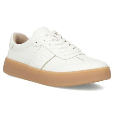 Weiße Damen-Plateauschuhe aus Leder, Filippo DP7543/26