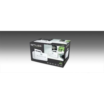 4. Muse M-28 RDW tragbares Radio FM/CD/MP3/Klinke/USB Weiß