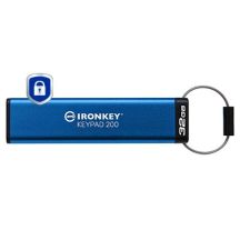 Kingston Technology IronKey Keypad 200 USB-Stick 32 GB USB Typ-A 3.2 Gen 1 (3.1 Gen 1) Blau