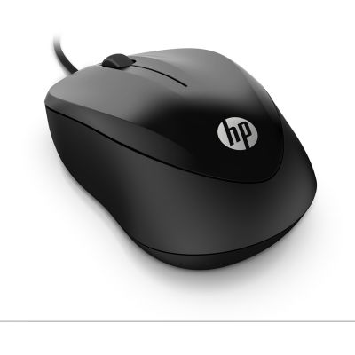 5. HP 1000 Kabelgebundene optische Maus mit 3 Tasten und 1000 DPI, Schwarz, 4QM14AA