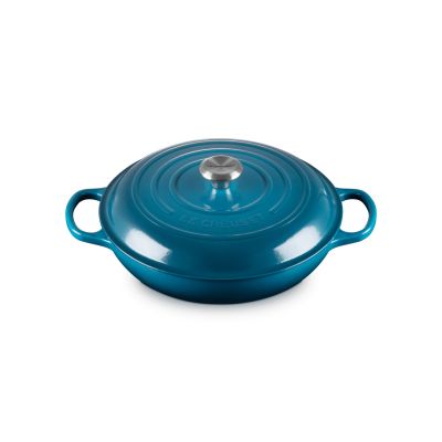 2. Le Creuset 21180306422430 gusseiserner Topf, 30 cm grün