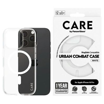 CARE by PanzerGlass Flagship Case iPhone 16 Pro 6,3" schwarz/schwarz MagSafe 1346
