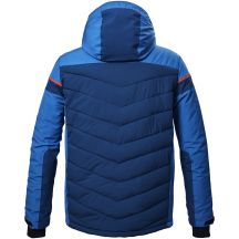 Herren-Steppskijacke Killtec KSW 411 mit abnehmbarem Kapuzenkragen und Reißverschluss, blau