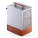28. Jonsbo T7 PC-Gehäuse, Midi-Tower, mATX, gehärtetes Glas – Silber