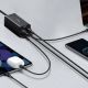 13. Baseus GaN3 Pro schnelles universelles GaN-Ladegerät 2 x USB Typ C / 2x USB 100W PD3.0, QC4.0+, AFC schwarz (CCGP000101)