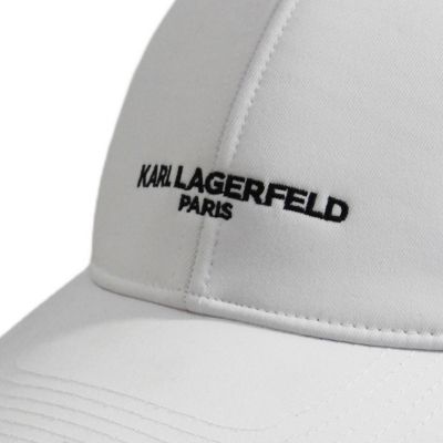 9. Karl Lagerfeld Paris Strapback-Cap, weiß - L5WH7947-wht