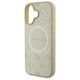 6. Guess Saffiano Peony Classic Logo MagSafe Hülle für iPhone 16 - Gold