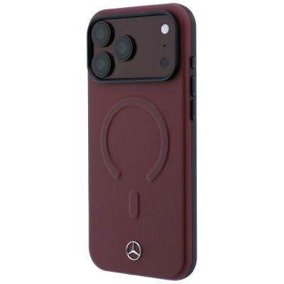 2. Mercedes Leder 3D MagSafe Hülle für iPhone 17 Pro Max - Marineblau