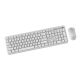 3. GEMBIRD Drahtloses Slim Pro Business Tastatur- und Maus-Set für den Schreibtisch, Weiß, RU-Layout