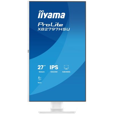 4. iiyama ProLite XB2797HSU-W1 Computermonitor 68,6 cm (27") 1920 x 1080 px Full HD LED Weiß