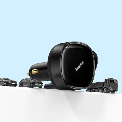 20. Baseus Enjoyment 2in1 Autoladegerät 30W schwarz (CGTX000001)