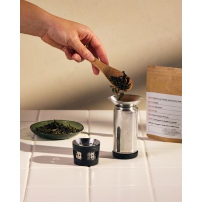 3. 473 ml Carter Move Mug Fellow weißer Thermobecher + Carter Infuser