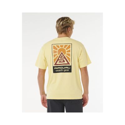 3. RIP CURL Search Dawn Tee Gelbes Herren-T-Shirt