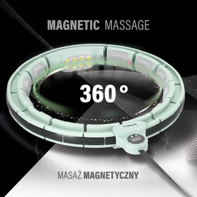 3. Hula Hop HMS HHM13 mit Magneten, Gewicht und Zähler grün