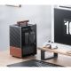 4. Jonsbo T6 Gehäuse, Mini-Tower, Mini-ITX, gehärtetes Glas, Holz – Schwarz