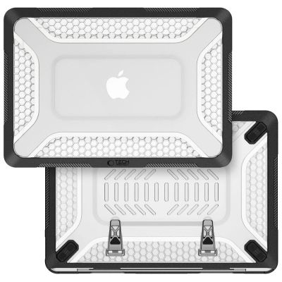 3. Tech-Protect Kevlar Pro Hülle für MacBook Neo 13" 2026 - Schwarz und Transparent