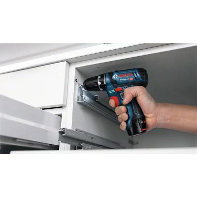 4. Bosch Akku-Bohrschrauber 12 V Li-Ion 1300 U/min Schwarz, Blau, Rot