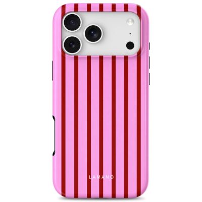 3. Tech-Protect Lamano MagSafe Hülle für iPhone 18 Pro / 17 Pro - Pink/Rot